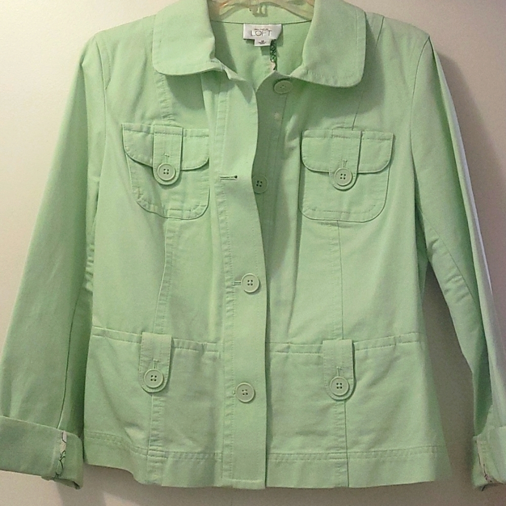 Ann Taylor Loft, size 10, lime, Blazer